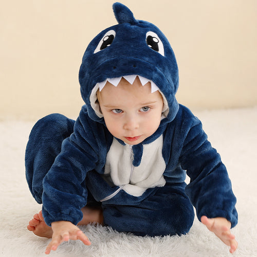 SnuggleBabies™ Shark Fleece Suit