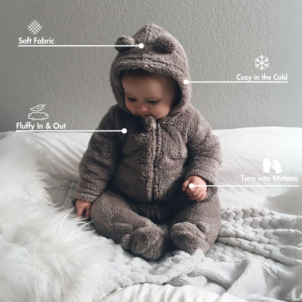 SnuggleBabies™ Bear Fleece Suit