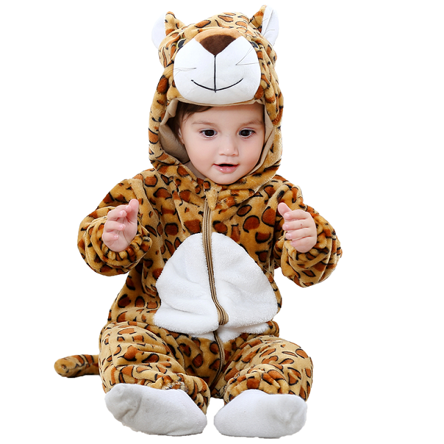 SnuggleBabies™ Leopard Fleece Suit